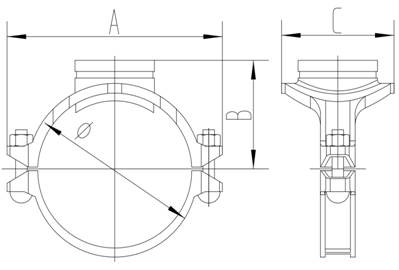 Mechanical tee