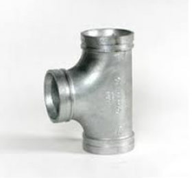 Galvanised Equal Tee Grooved